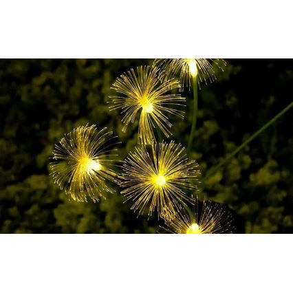 Lámpara solar decorativa LED con sensor 6xLED/1,2V 3000K 77 cm 600 mAh IP44