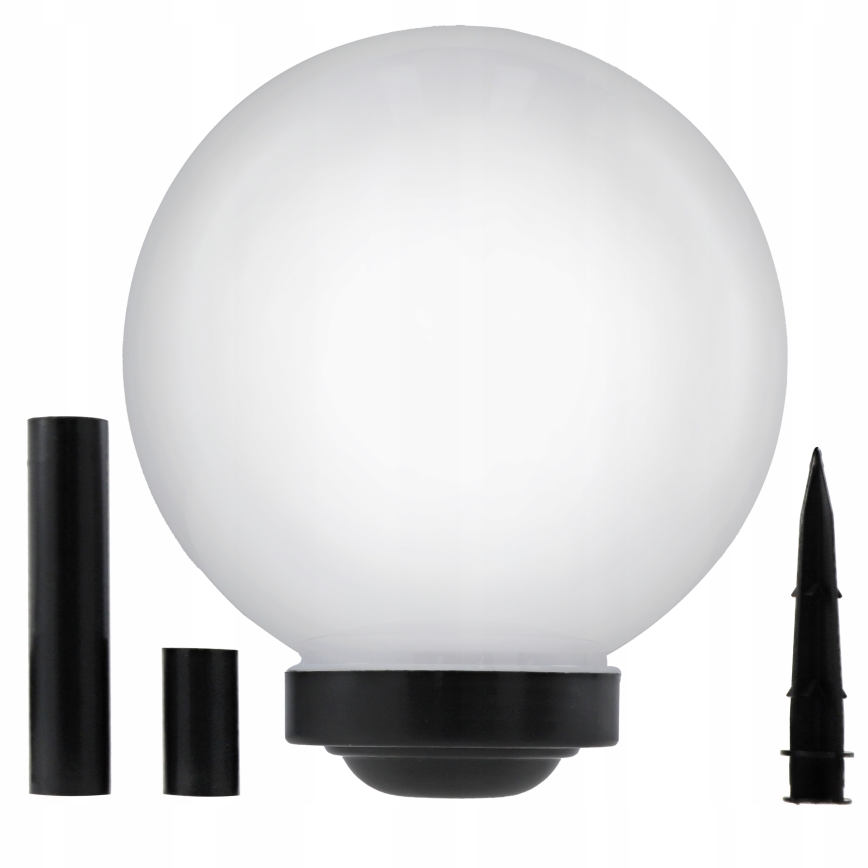 Lámpara solar LED 1,2 V 6500 K 200 mAh Ø 25 cm IP44 blanco/negro