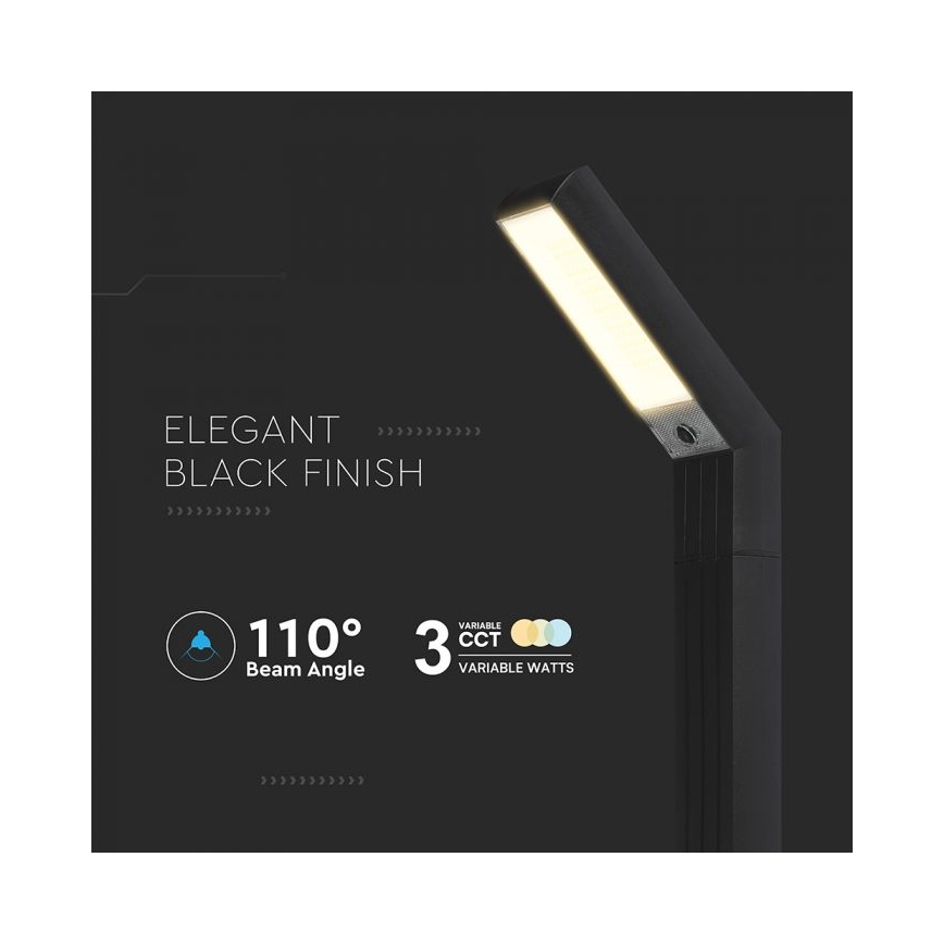Lámpara solar LED 2 en 1 LED/1,5W/3,7V IP65 1500 mAh