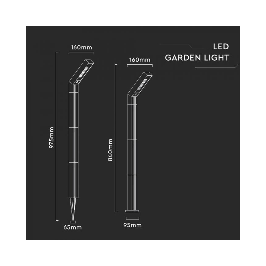 Lámpara solar LED 2 en 1 LED/1,5W/3,7V IP65 1500 mAh
