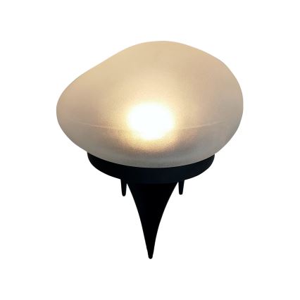 Lámpara solar LED 2x LED/1,2 V 300 mAh IP44 negra/blanca