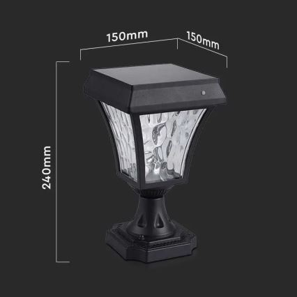 Lámpara solar LED 3en1 LED/2W/5,5V 3000K/6000K IP65 2200 mAh