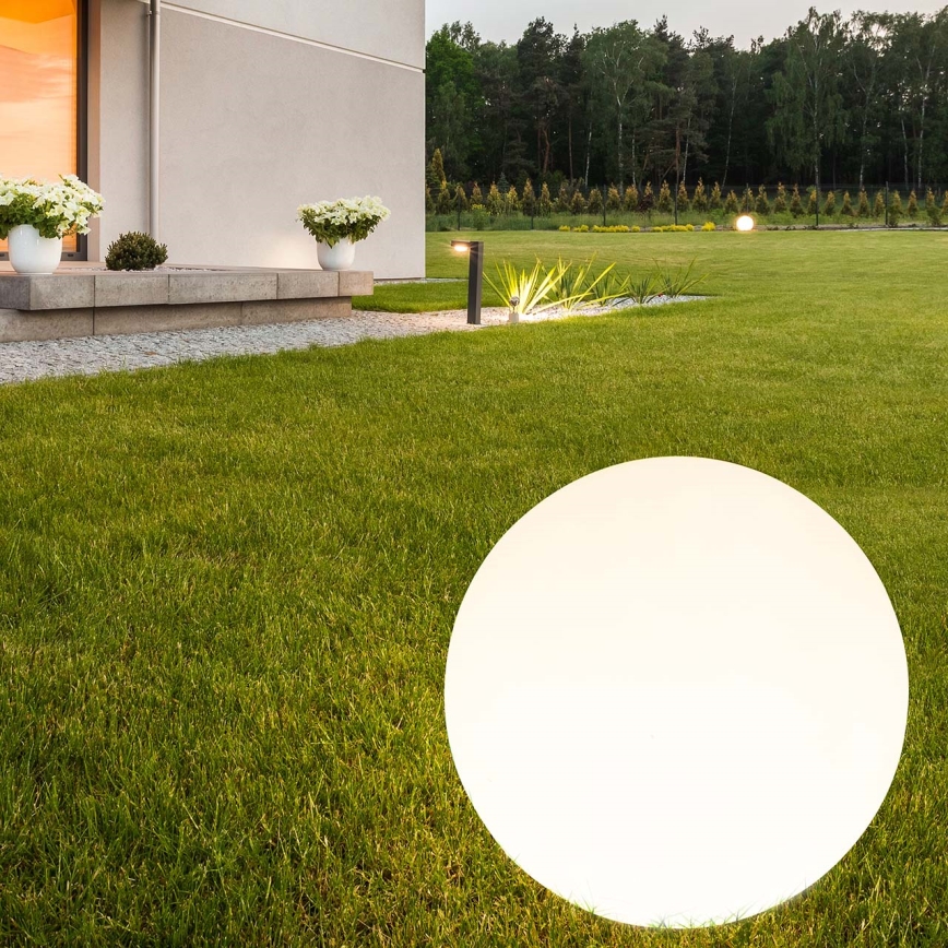 Lámpara solar LED BALL LED/3,7V 2000 mAh diá. 50 cm IP65 blanco