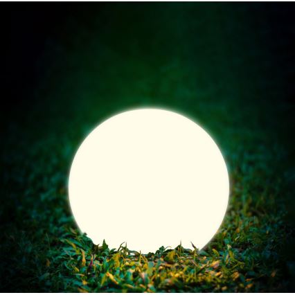 Lámpara solar LED BALL LED/3,7V 2000 mAh diá. 50 cm IP65 blanco