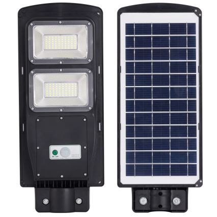 Lámpara solar LED para calle con sensor STREET 2xLED/6W/3,2V 12000 mAh IP65 + mando a distancia
