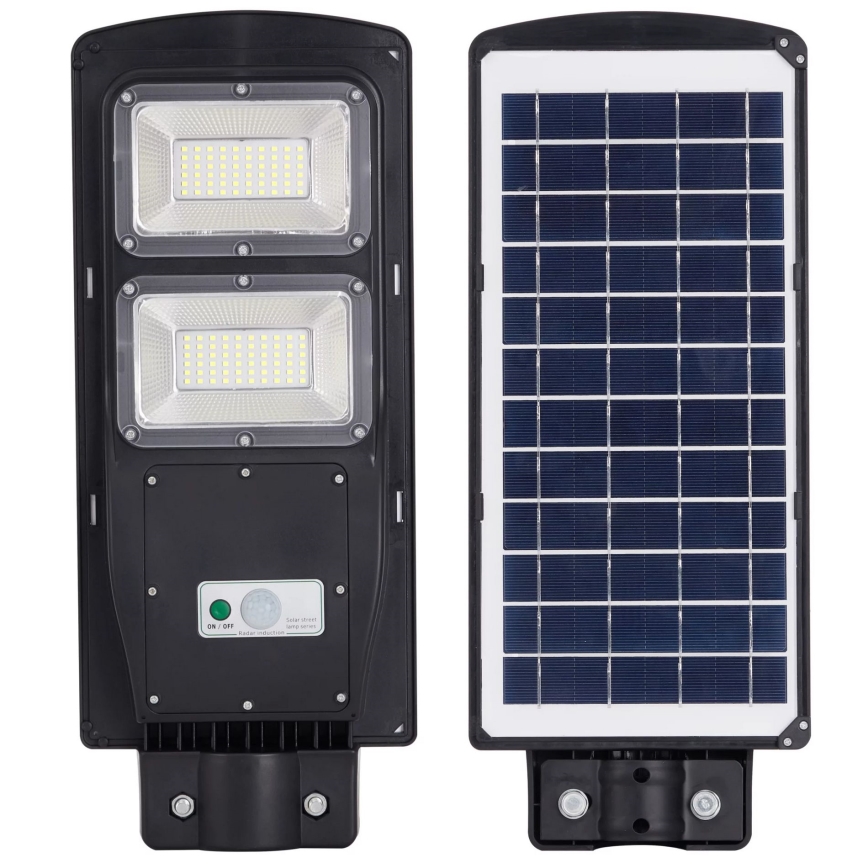 Lámpara solar LED para calle con sensor STREET 2xLED/6W/3,2V 12000 mAh IP65 + mando a distancia