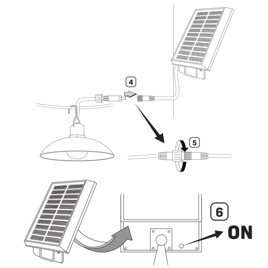 Lámpara solar LED CELINA LED/1,8W/3,7V 2400 mAh IP44 + control remoto