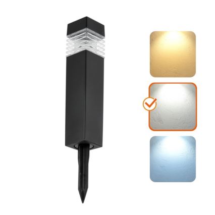 Lámpara solar LED con sensor AURORA LED/1xAAA 4000K IP44 100 mAh