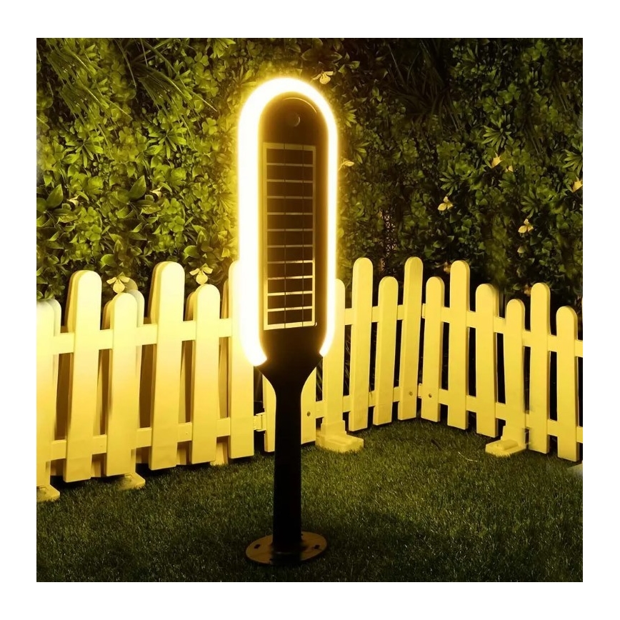 Lámpara solar LED con sensor BOLLARD LED/5W/5,5V 70 cm 3000K IP65 2000 mAh