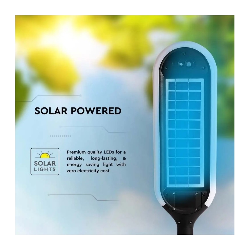 Lámpara solar LED con sensor BOLLARD LED/5W/5,5V 70 cm 3000K IP65 2000 mAh