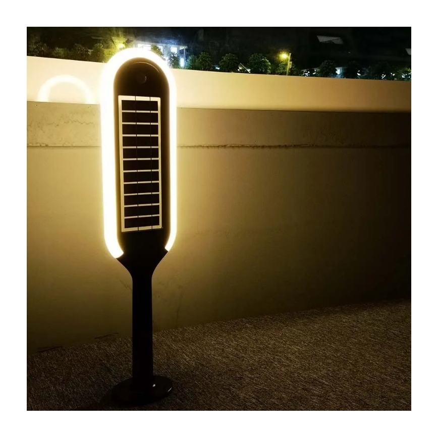 Lámpara solar LED con sensor BOLLARD LED/5W/5,5V 70 cm 4000K IP65 2000 mAh