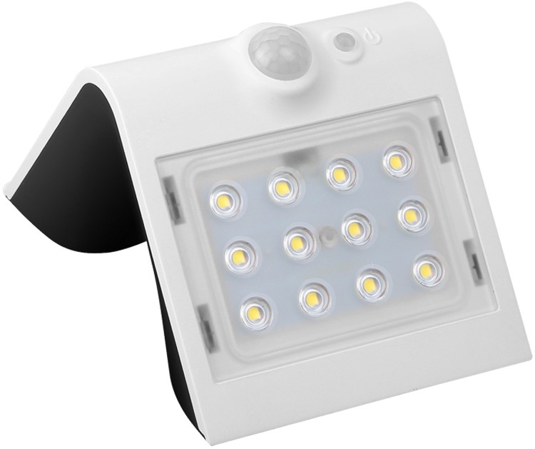 Lámpara solar LED con sensor de movimiento y crepúsculo LED/1,5W/1200 mAh 3,7V IP65