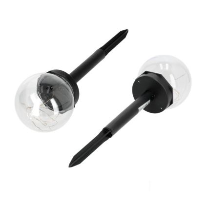 Lámpara solar LED con sensor GLEAM LED/1,2V 3000K IP44 40 mAh transparente/negra