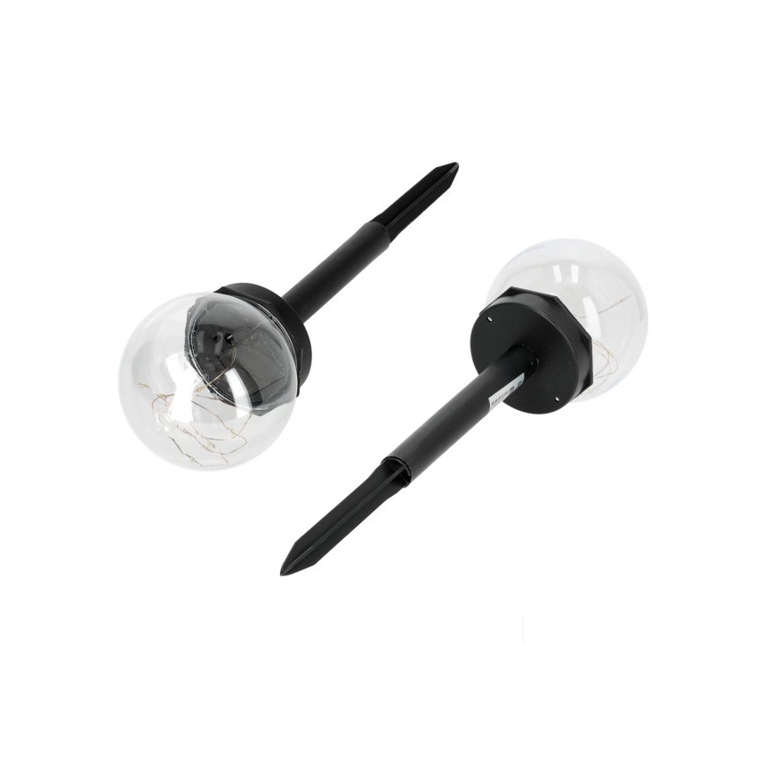 Lámpara solar LED con sensor GLEAM LED/1,2V 3000K IP44 40 mAh transparente/negra