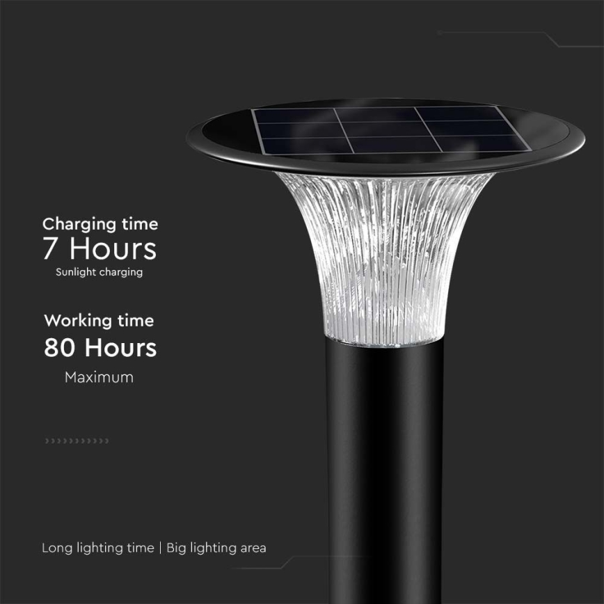 Lámpara solar LED con sensor LED/15W/3,2V 4000K/6000K IP65 6000 mAh