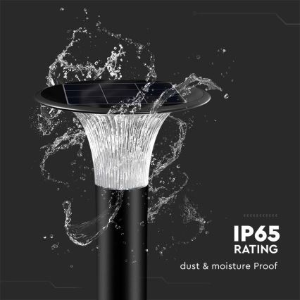 Lámpara solar LED con sensor LED/15W/3,2V 4000K/6000K IP65 6000 mAh