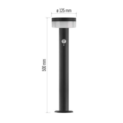 Lámpara solar LED con sensor LED/2W/3,7V 1200 mAh IP44 50 cm