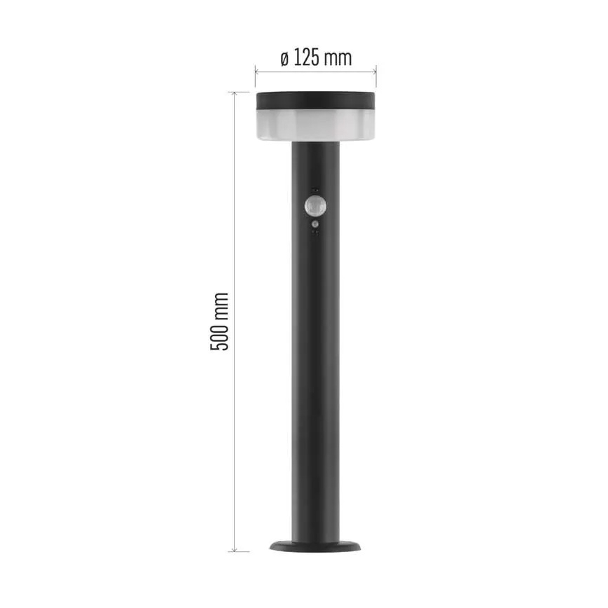 Lámpara solar LED con sensor LED/2W/3,7V 1200 mAh IP44 50 cm