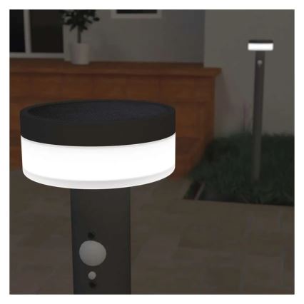 Lámpara solar LED con sensor LED/2W/3,7V 1200 mAh IP44 80 cm