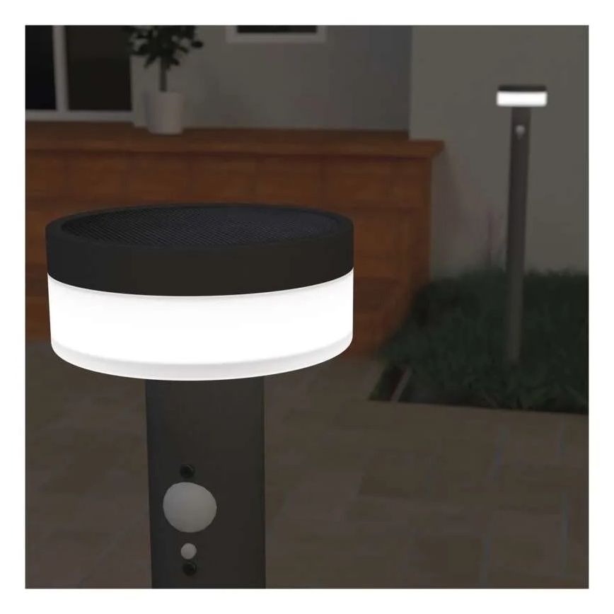 Lámpara solar LED con sensor LED/2W/3,7V 1200 mAh IP44 80 cm
