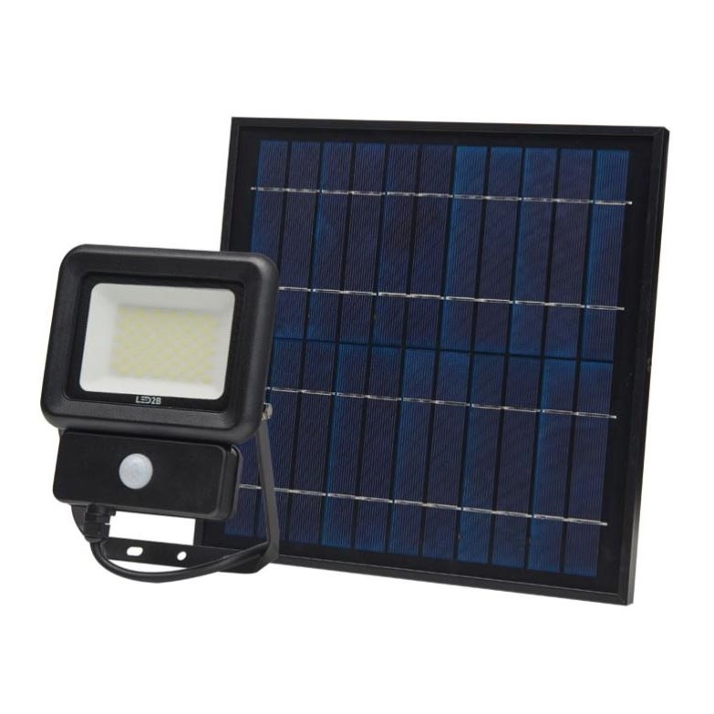 Lámpara solar LED con sensor LED/30W/3,7V 6500K IP65 6600 mAh