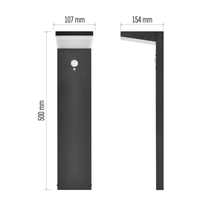 Lámpara solar LED con sensor LED/4,4W/3,7V 2200 mAh IP44
