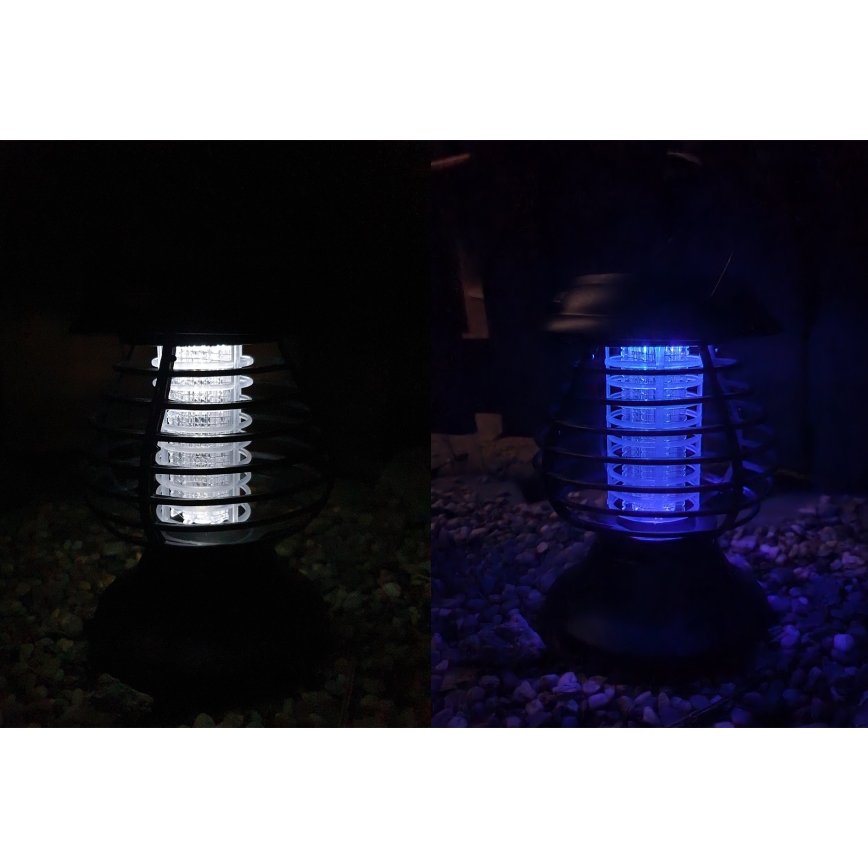 Lámpara solar LED con una trampa para insectos LED/1,2V 600 mAh IP44
