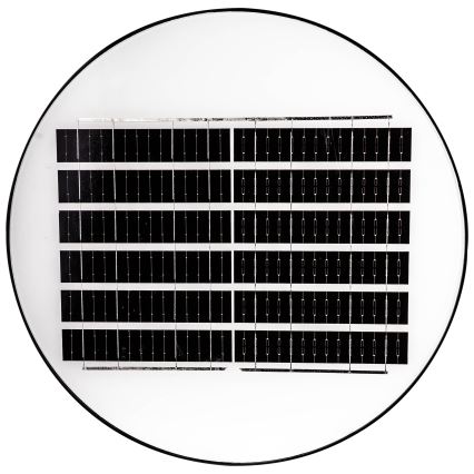 Farola solar LED regulable con sensor LED/15W/6V 11000 mAh 6500K IP65 negra + control remoto
