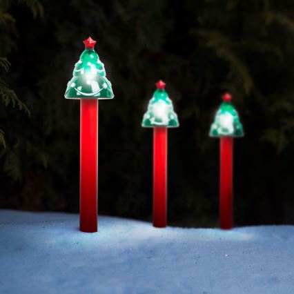 Lámpara solar LED de Navidad LED/1,2V IP44 Árbol de Navidad