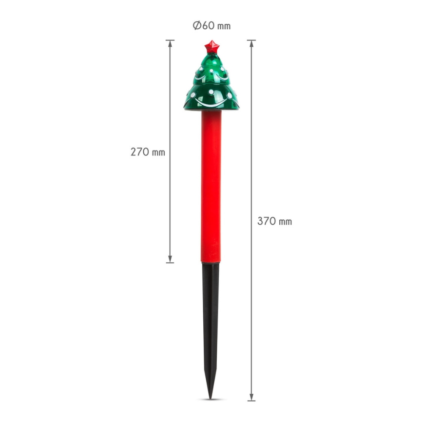 Lámpara solar LED de Navidad LED/1,2V IP44 Árbol de Navidad