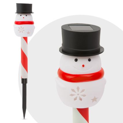 Lámpara solar LED de Navidad LED/1,2V IP44 muñeco de nieve