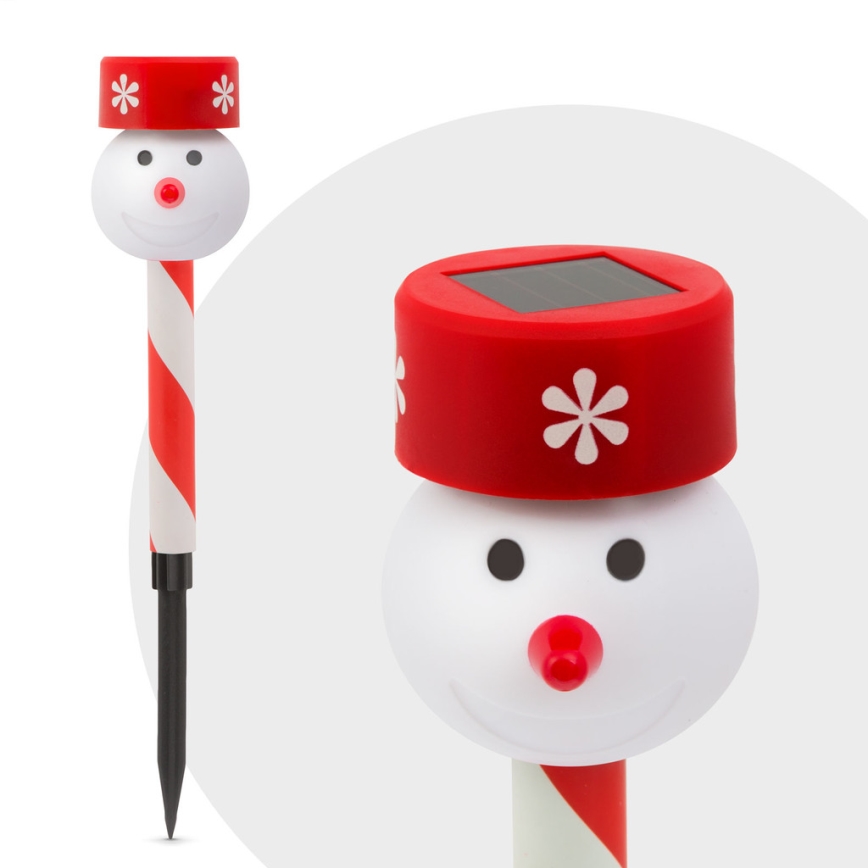 Lámpara solar LED de Navidad LED/1,2V IP44 muñeco de nieve