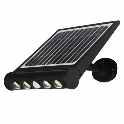 Lámpara solar de pared LED con sensor de movimiento y crepúsculo LED/8W/3,7V 4000 mAh 4000K IP65