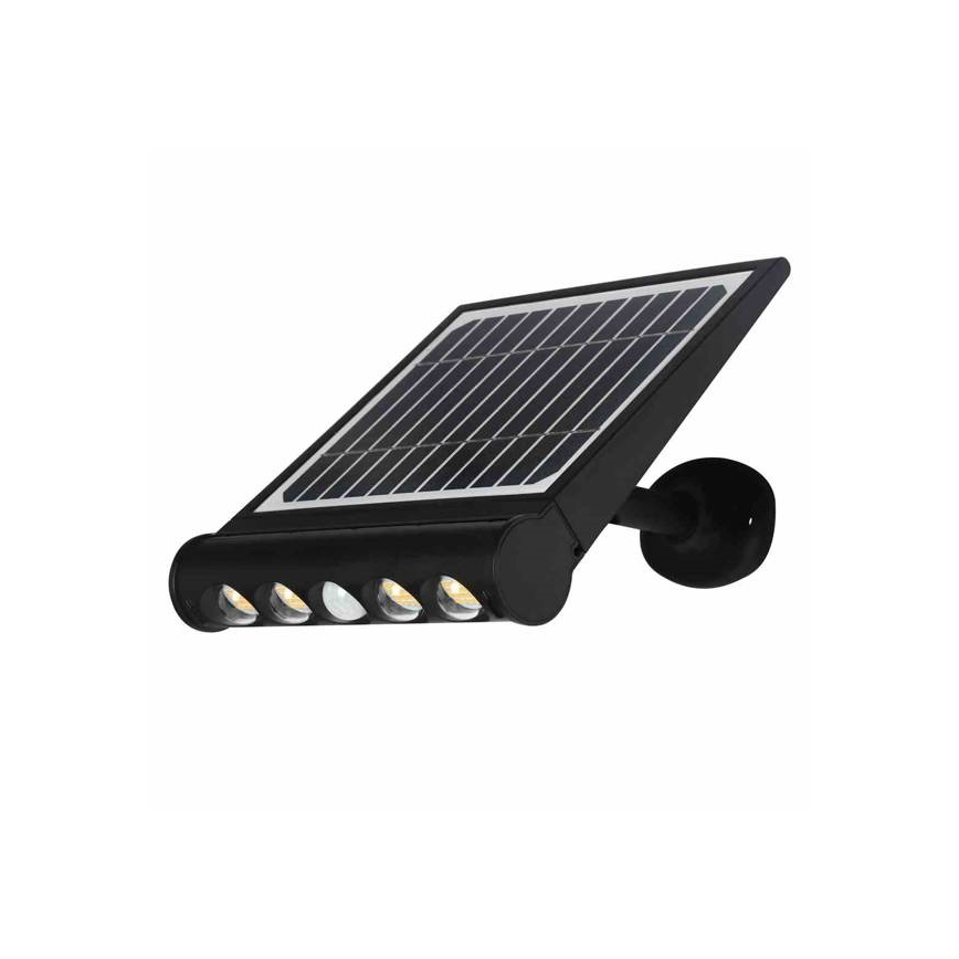 Lámpara solar de pared LED con sensor de movimiento y crepúsculo LED/8W/3,7V 4000 mAh 4000K IP65