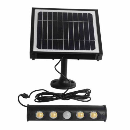 Lámpara solar de pared LED con sensor de movimiento y crepúsculo LED/8W/3,7V 4000 mAh 4000K IP65