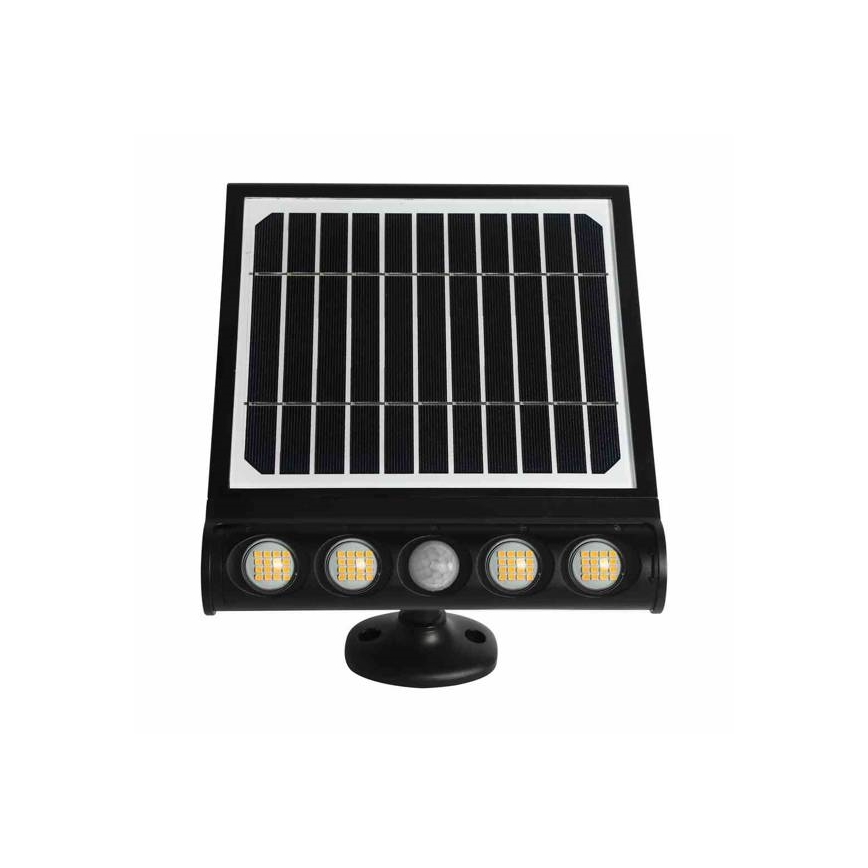 Lámpara solar de pared LED con sensor de movimiento y crepúsculo LED/8W/3,7V 4000 mAh 4000K IP65