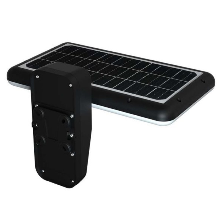 Lámpara solar de pared LED con sensor LED/15W/3,2V 4000K/6000K IP65 6000 mAh negra