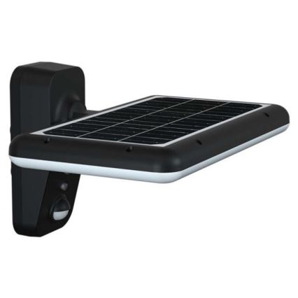 Lámpara solar de pared LED con sensor LED/15W/3,2V 4000K/6000K IP65 6000 mAh negra