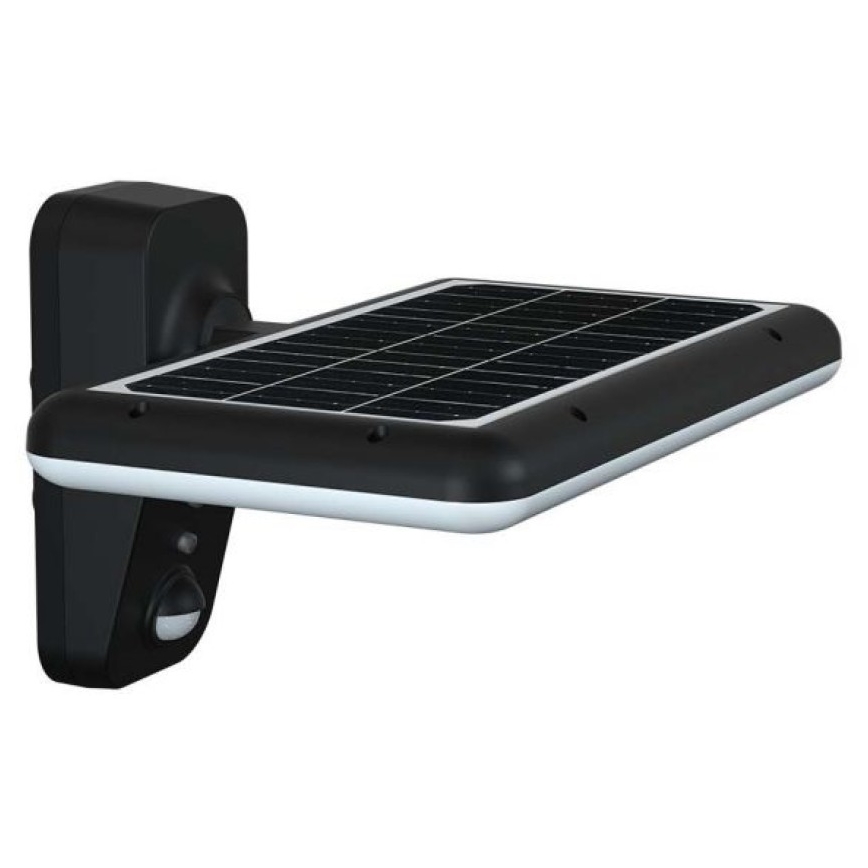 Lámpara solar de pared LED con sensor LED/15W/3,2V 4000K/6000K IP65 6000 mAh negra