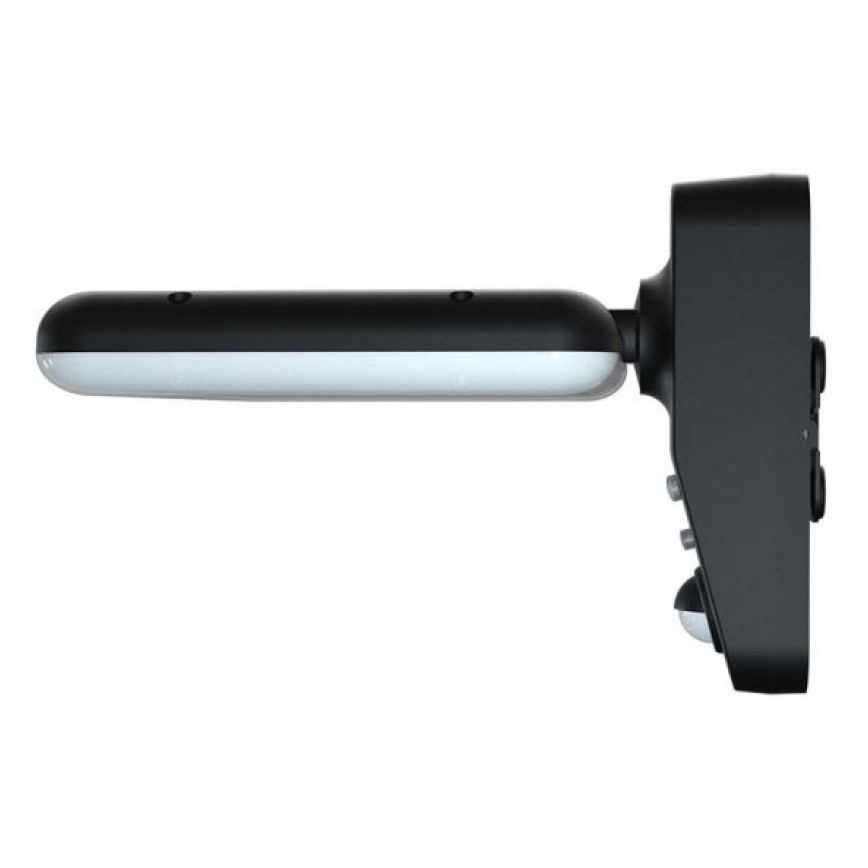 Lámpara solar de pared LED con sensor LED/15W/3,2V 4000K/6000K IP65 6000 mAh negra
