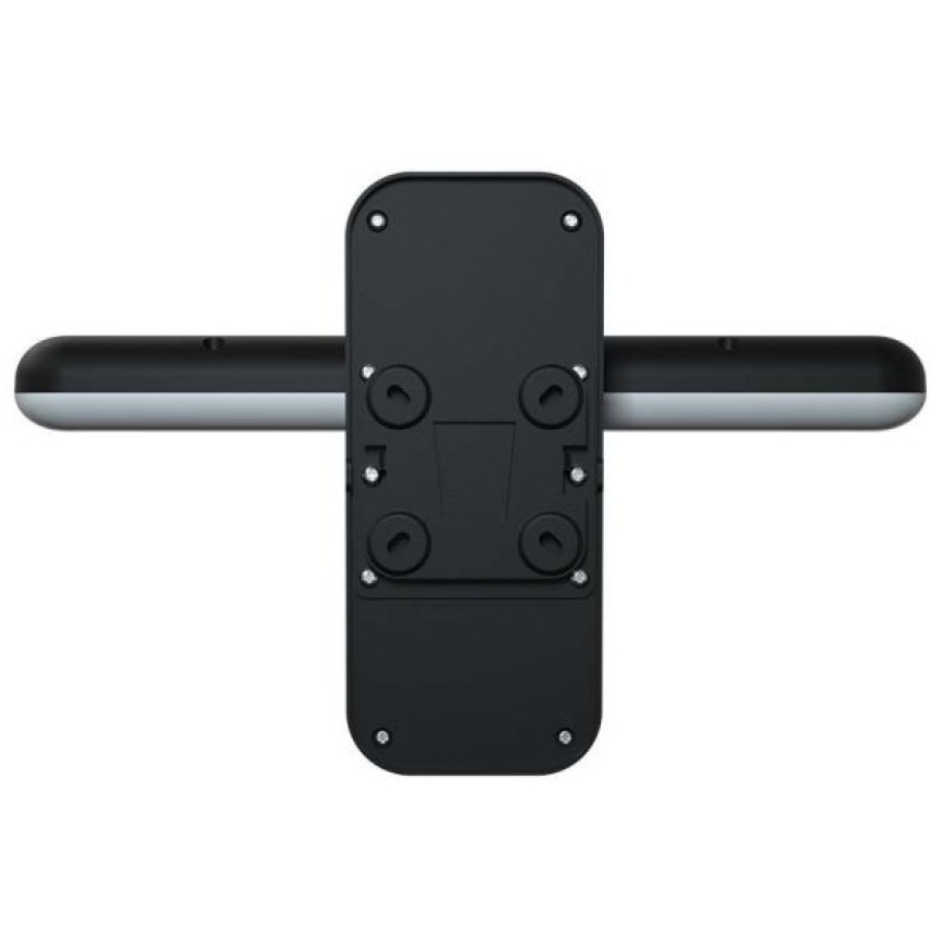 Lámpara solar de pared LED con sensor LED/15W/3,2V 4000K/6000K IP65 6000 mAh negra