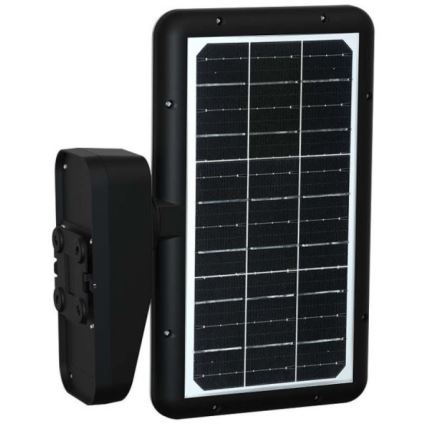 Lámpara solar de pared LED con sensor LED/15W/3,2V 4000K/6000K IP65 6000 mAh negra