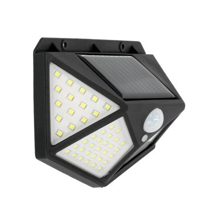 Lámpara de pared solar LED con sensor LED/1W/3,7V 6500K IP44 1200 mAh