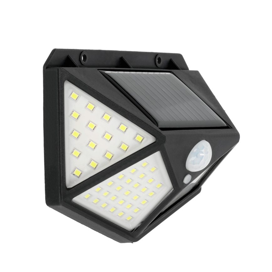 Lámpara de pared solar LED con sensor LED/1W/3,7V 6500K IP44 1200 mAh