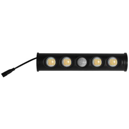 Lámpara de pared solar LED con sensor LED/8W/3,7V IP65 4000K 4000 mAh