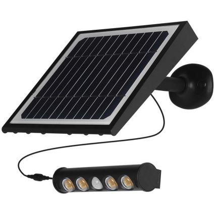 Lámpara de pared solar LED con sensor LED/8W/3,7V IP65 4000K 4000 mAh