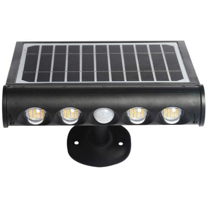 Lámpara de pared solar LED con sensor LED/8W/3,7V IP65 4000K 4000 mAh
