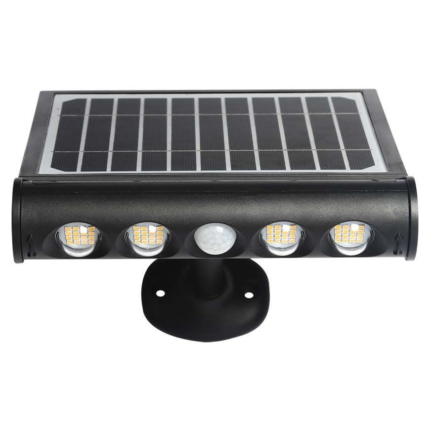 Lámpara de pared solar LED con sensor LED/8W/3,7V IP65 4000K 4000 mAh