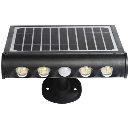 Lámpara de pared solar LED con sensor LED/8W/3,7V IP65 6000K 4000 mAh