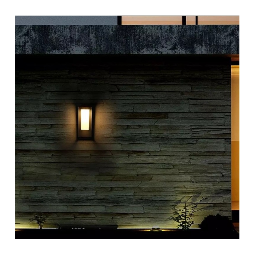 Lámpara de pared solar LED con sensor CHIP SAMSUNG LED/2W/3,7V IP65 2600 mAh
